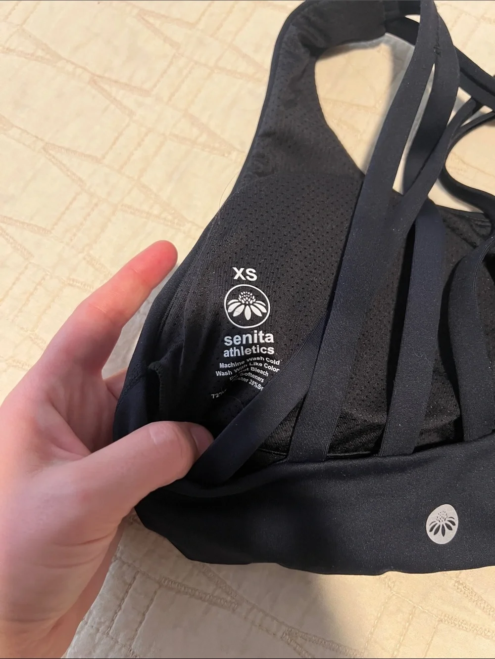 Black XS Senita sports bra